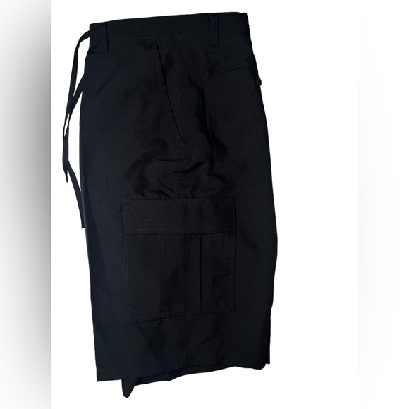 True Rock Men's Cargo Style Drawstring Shorts Black Size 42 - Picture 7 of 15